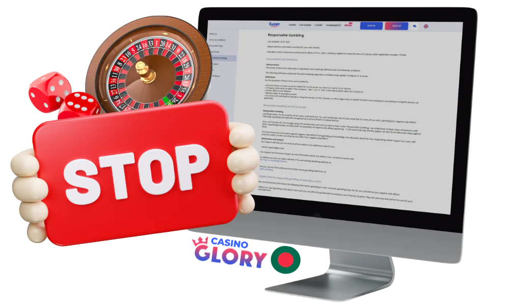 Glory Casino has a specially developed responsible gaming policy